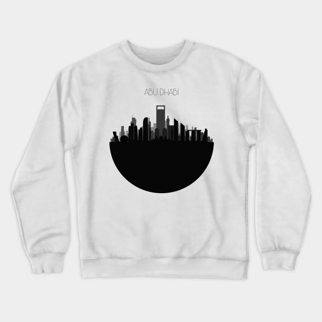 Abu Dhabi Skyline V2 Crewneck Sweatshirt by inspirowl